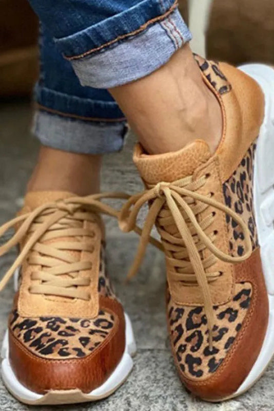 Joliné™ | Baskets Confortables Léopard