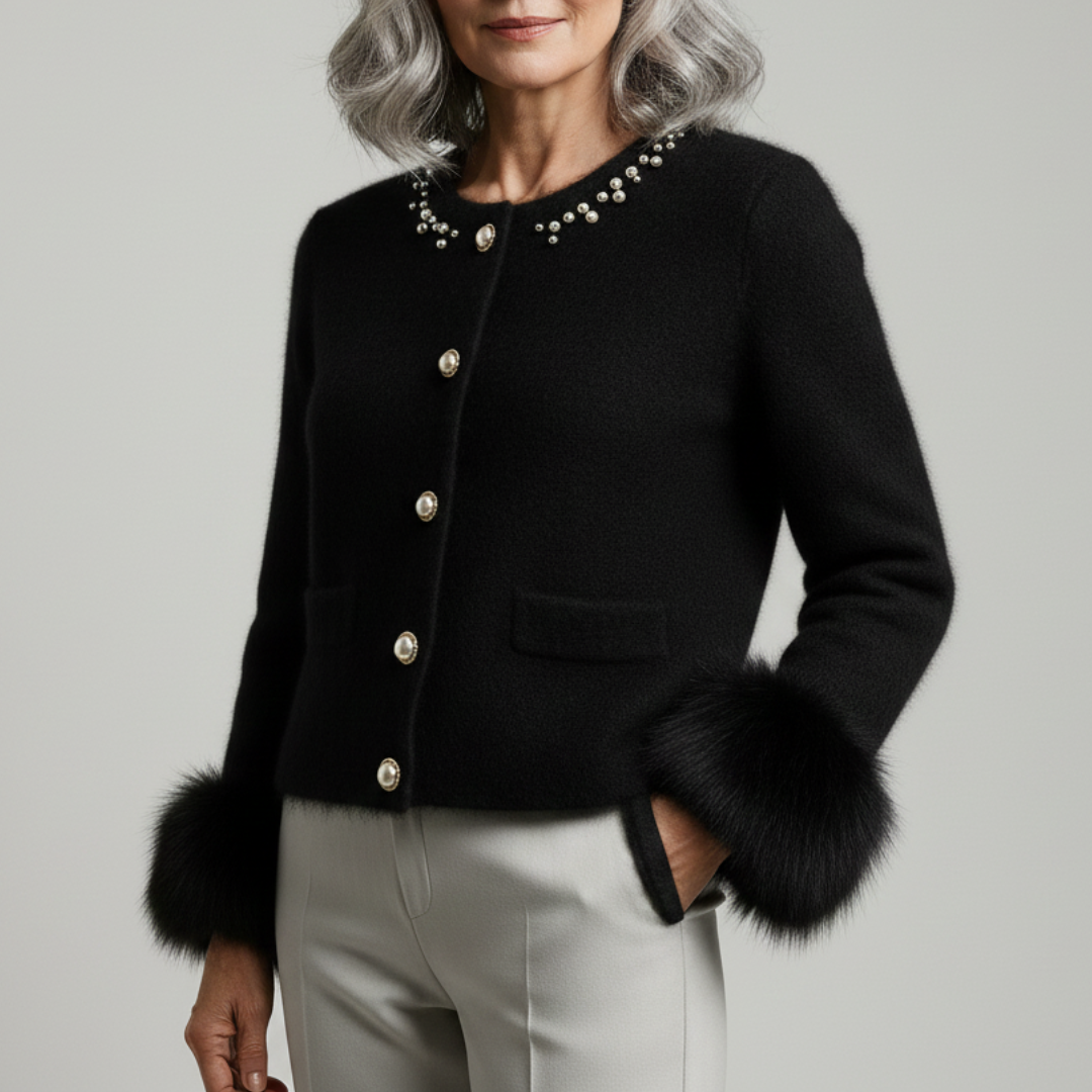 Angelina – Gilet Élégant en Cachemire