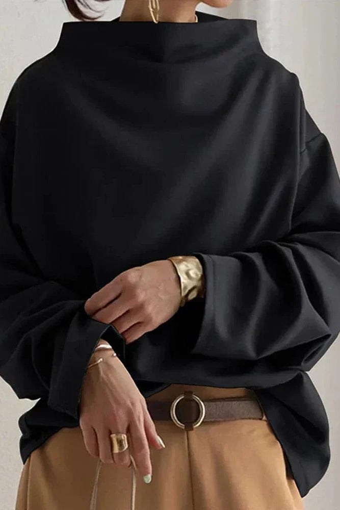 Élise – Pull doux à col roulé élégant